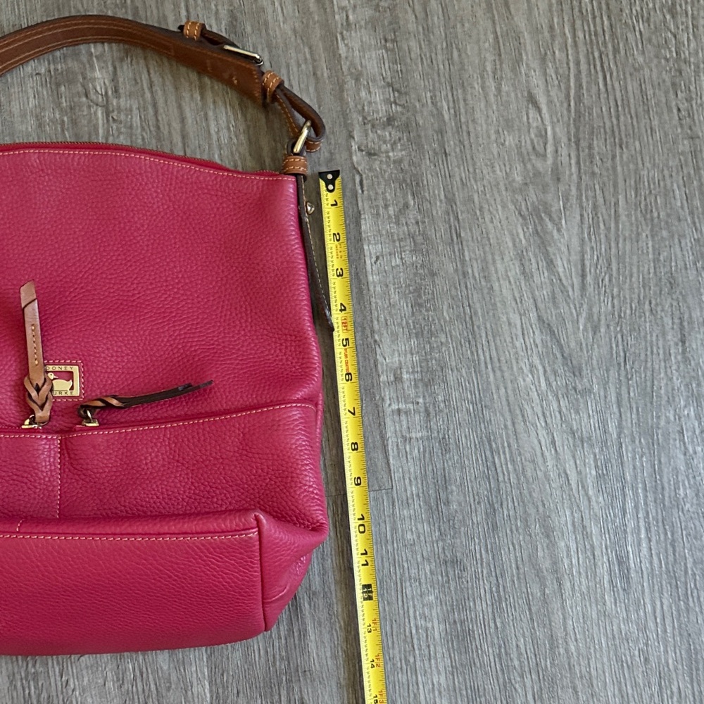 Dooney & Bourke Pink Leather Shoulder Bag - Picture 8 of 12